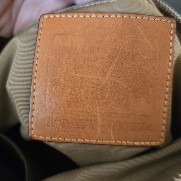 Women’s COACH Signature Cream & Tan Canvas Bag Purse Tote Handbag A1073-F13674 - Picture 4 of 4